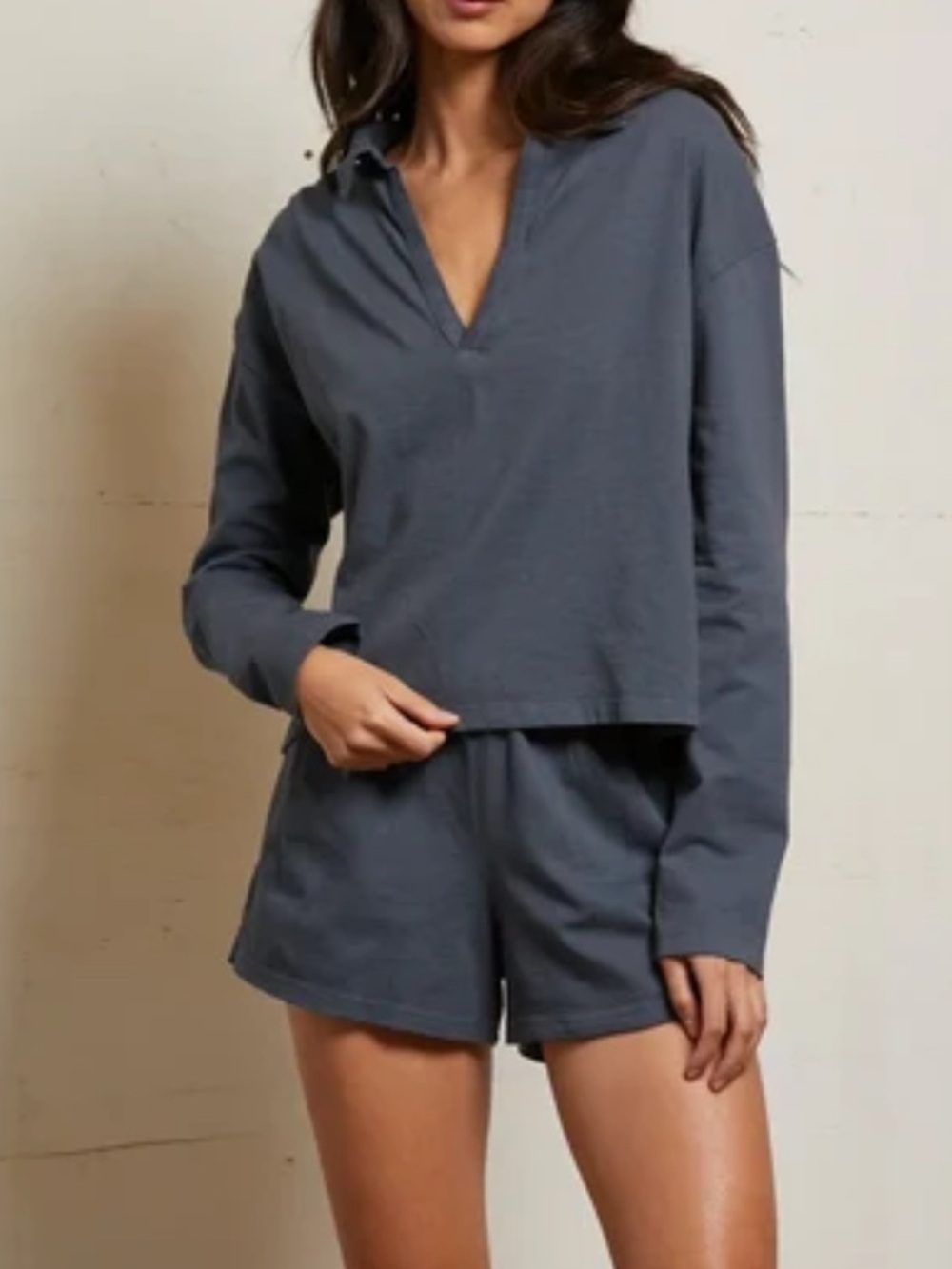 Perfectwhitetee alison tennessee jersey collared top XS